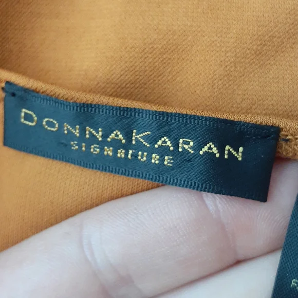 Donna Karan mustard orange blouse size small - Picture 6 of 7